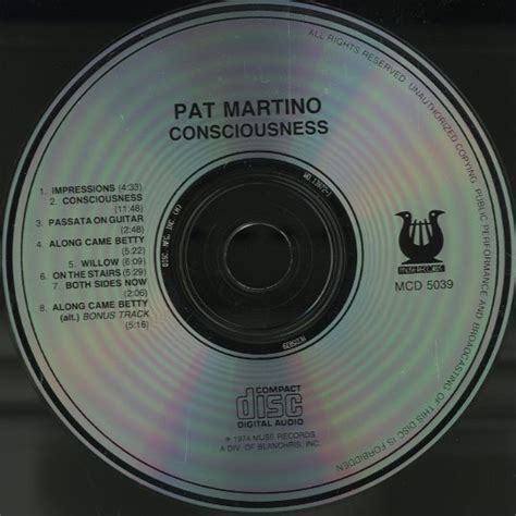 Consciousness Pat Martino Pat Martino G