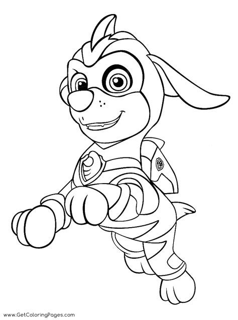 Paw Patrol Mighty Pups Para Colorear Im Genes Para Dibujar Gratis