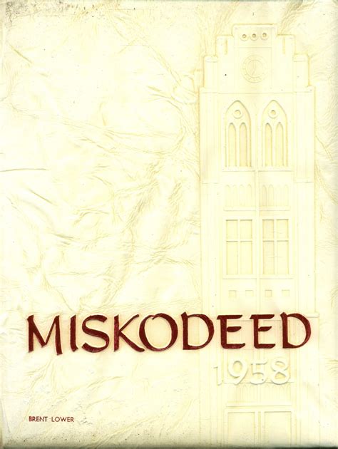 1958 Yearbook From Mishawaka High School From Mishawaka Indiana