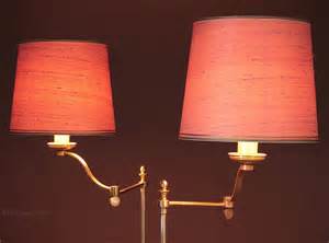 Antiques Atlas Pair 20th C Brass Floor Standing Reading Lamps