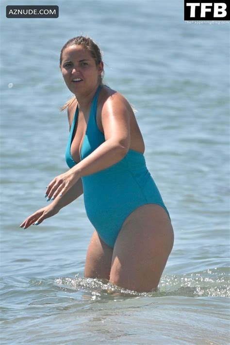 Jacqueline Jossa Sexy Seen Flaunting Her Bikini Body Wearing A One Piece Swimsuit In Marbella