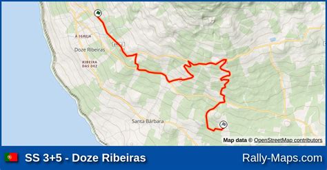 SS 3 5 Doze Ribeiras stage map Rali Além Mar Ilha Lilás 2023 CAR