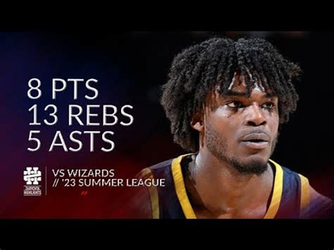 Jarace Walker 8 Pts 13 Rebs 5 Asts Vs Wizards 2023 Summer League YouTube