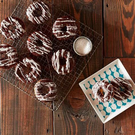 Chocolate-Glazed Mochi Doughnuts