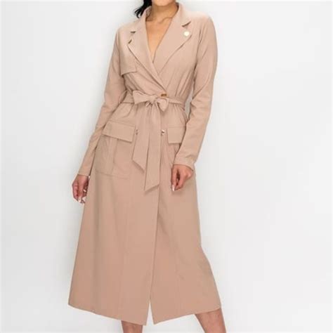 Taupe Trench Coat Duster Coat Trench Coat Plus Fashion Fashion Tips