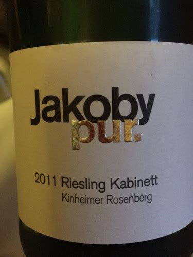 Jakoby Mathy Kinheimer Rosenberg Riesling Kabinett Vivino