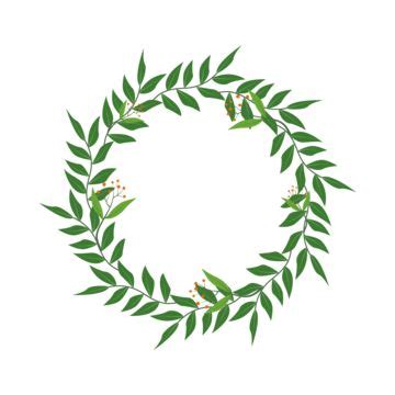 Circle Wreath Wreath Leaf Circle Leaves Border Wedding Borders Png