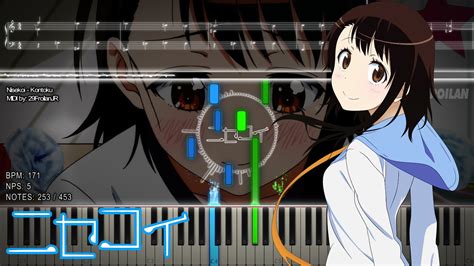 Playable MIDI Synthesia Visual Nisekoi Kontoku YouTube Music