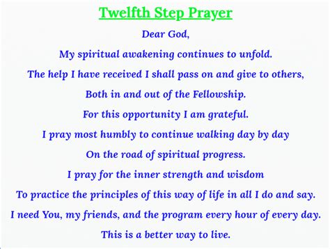 12 Step Prayers