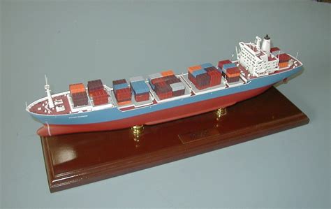 Syndey Container Cargo Ship Model Hand Carved Mahogany Wood Replica ...