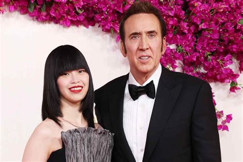 Nicolas Cage and Wife Riko Shibata Hold Hands on Oscars 2024 Red Carpet