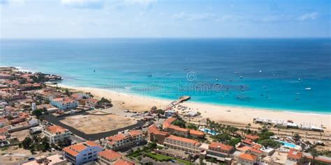 Aerial View Of Santa Maria Beach In Sal Island Cape Verde Cabo Verde