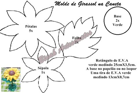 Girassol De Eva Modelos De Flor De Papel Flor Girassol