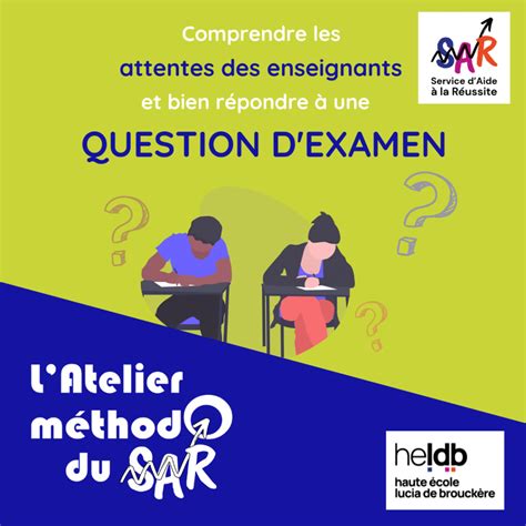 Latelier méthodo du SAR comprendre les attentes des enseignants et