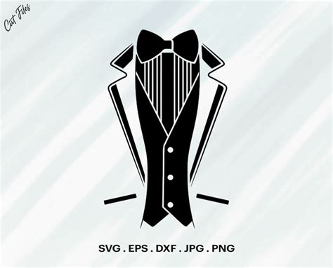 Tuxedo Svg Tux Svg Cut File For Cricut Clipart Digital Etsy Australia