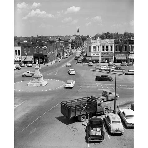 1950s Main Street Of Small Town America Town Square Lebanon Tennessee