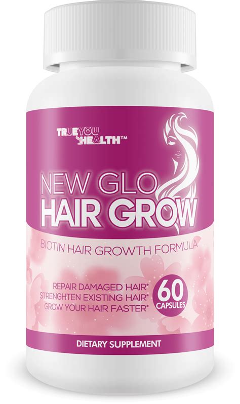 New Glo Hair Grow Biotin Hair Growth Supplement Make Hair Grow Faster And Longer With This