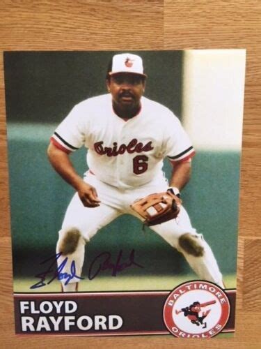 Baltimore Orioles Floyd Rayford Signed 8x10 Wcoa Pose 4 Ebay