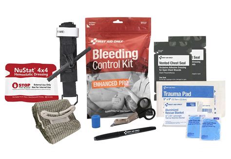 FIRST AID ONLY EMS Trauma Response 15 Components Stop Bleed Kit