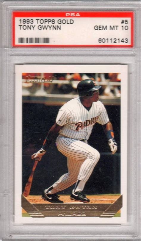 Auction Prices Realized Baseball Cards Topps Gold Tony Gwynn