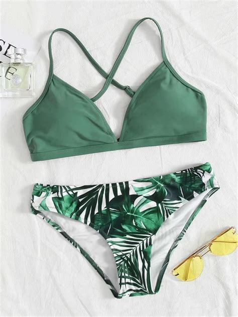 Tropical Criss Cross Bikini Swimsuit Artofit