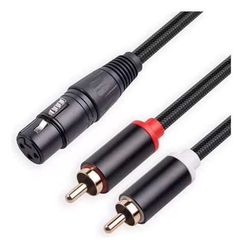 Cable Divisor En Y De Pines Xlr Hembra A Doble Rca Macho Cuotas