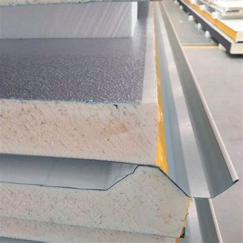 Stainless Steel Metal Covered Insulated PIR PUR Rockwool Sandwich Panel