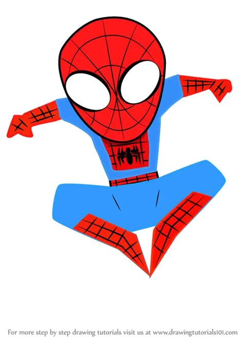 Cute Spiderman Cartoon Drawing