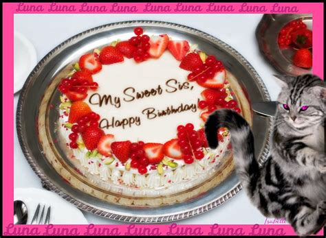 Happy Birtay My Sweet Sis Day Birtay Sweet Luna Special Friend