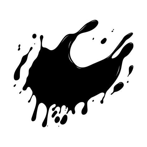 Ink Splash Splatter Black Vector Free A Paint Splatter Silhouette