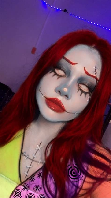 Sally Make Up Sally Halloween Costume Nightmare Before Christmas