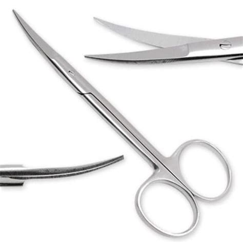 Econo Sterile Disposable Iris Scissors 4 5 Curved Medical