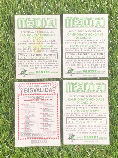 1970 Panini Mexico 70 World Cup Italy De Sisti Albertosi Puia