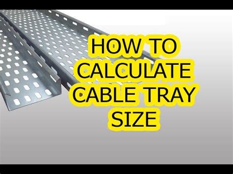 How To Calculate Cable Tray Size In Easy Way Cabletray HDGI Cable