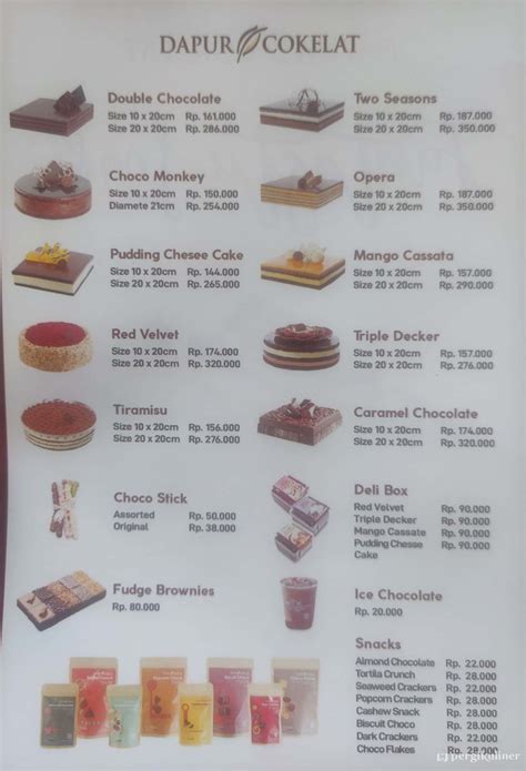 Selalu Diperbarui Menu Dapur Cokelat Bintaro Tangerang