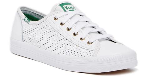 Keds Kickstart Leather Sneaker in White - Lyst