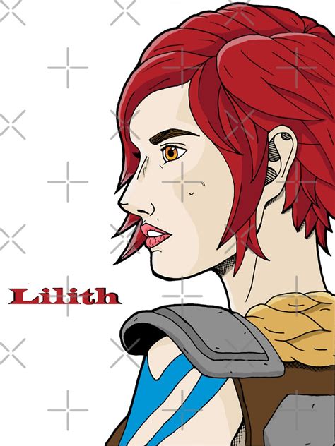 Borderlands Lilith Side Profile Portrait Sticker For Sale By Nick