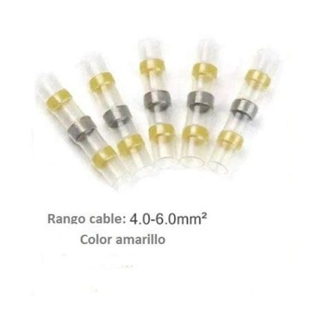 Conector Empalme Cable Cable Aislado Termorretractil Amarillo De Oem En