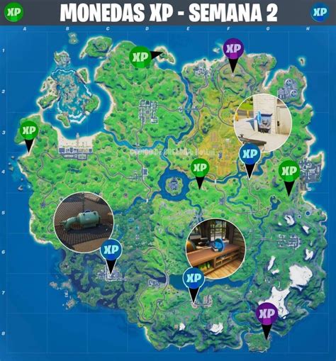 Fortnite Ubicación De Monedas Xp Semana 2 Temporada 4 Player Reset