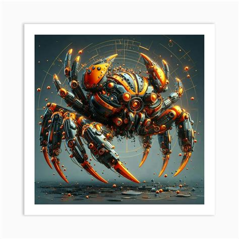 Robot Spider 1 Art Print By Frank Tout Fy