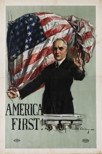 Warren G Harding Campaign Poster Christy Howard Chandler