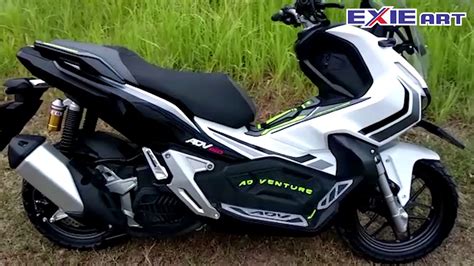 KUMPULAN MODIFIKASI HONDA ADV 150 MOTOR WHITE YouTube