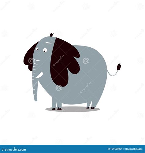 Ejemplo Salvaje Lindo De La Historieta Del Elefante Ilustraci N Del