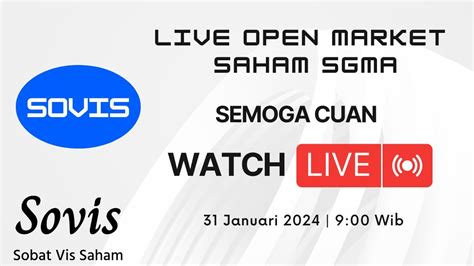 Live Open Market Ipo Saham Smga Semoga Cuan January Youtube