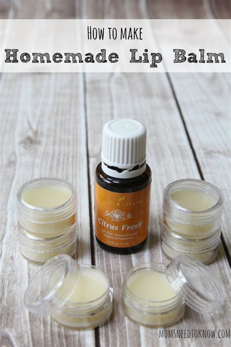 Homemade Lip Balm Recipe Made With Beeswax And Shea