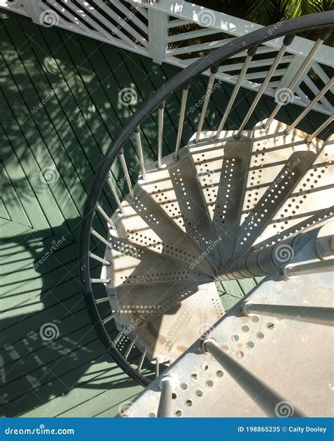 Bird`s Eye View Of Some Outdoor Stairs In Hawaii Stock Image Image Of