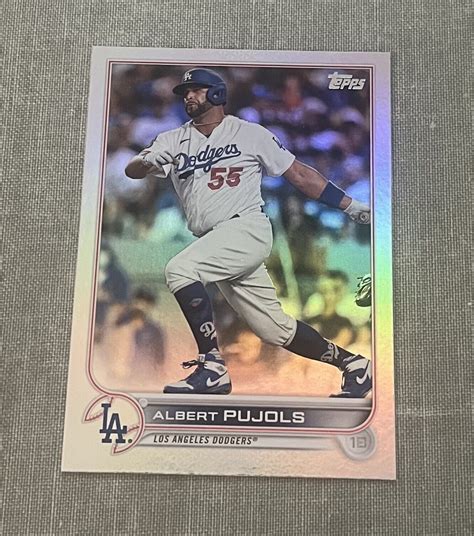 Topps Series One Silver Foil Albert Pujols Los Angeles Dodgers