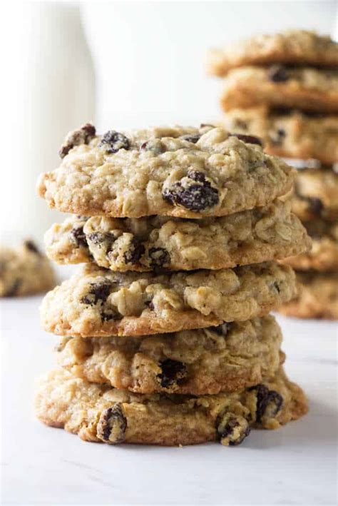 Chewy Oatmeal Raisin Cookies Video Savor The Best