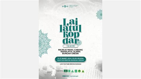 Lailatul Kopdar 2 MWCNU Bungah Gresik Kembali Warnai Ramadan 1445 H