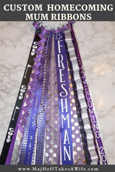 Diy Homecoming Mum Customized Ribbons Texas Homecoming Mums